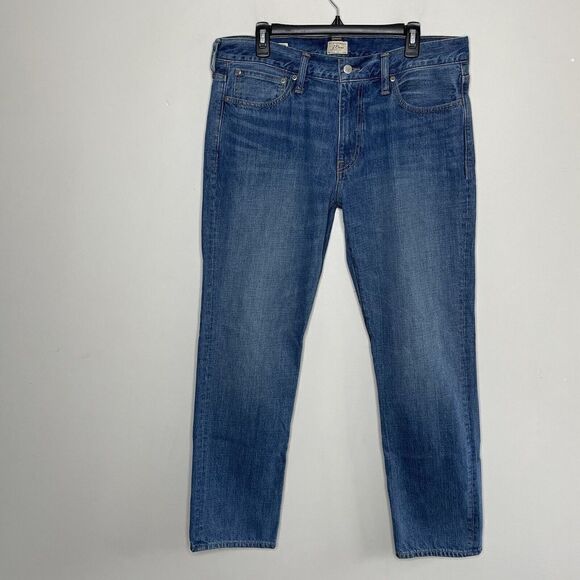 J CREW Mens 770 Distressed Straight-Fit Jeans EUC 100% Cotton Actual: 36 x 31 - Picture 1 of 11